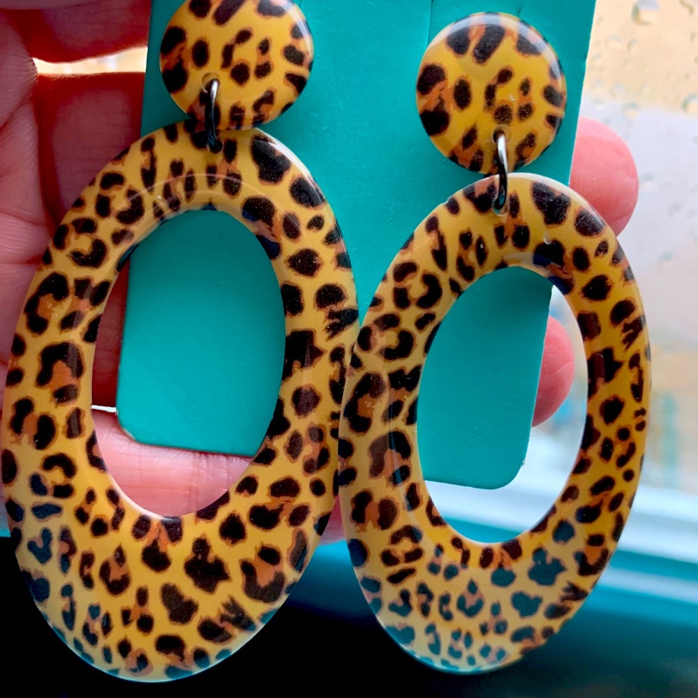 Cheetah earrings
